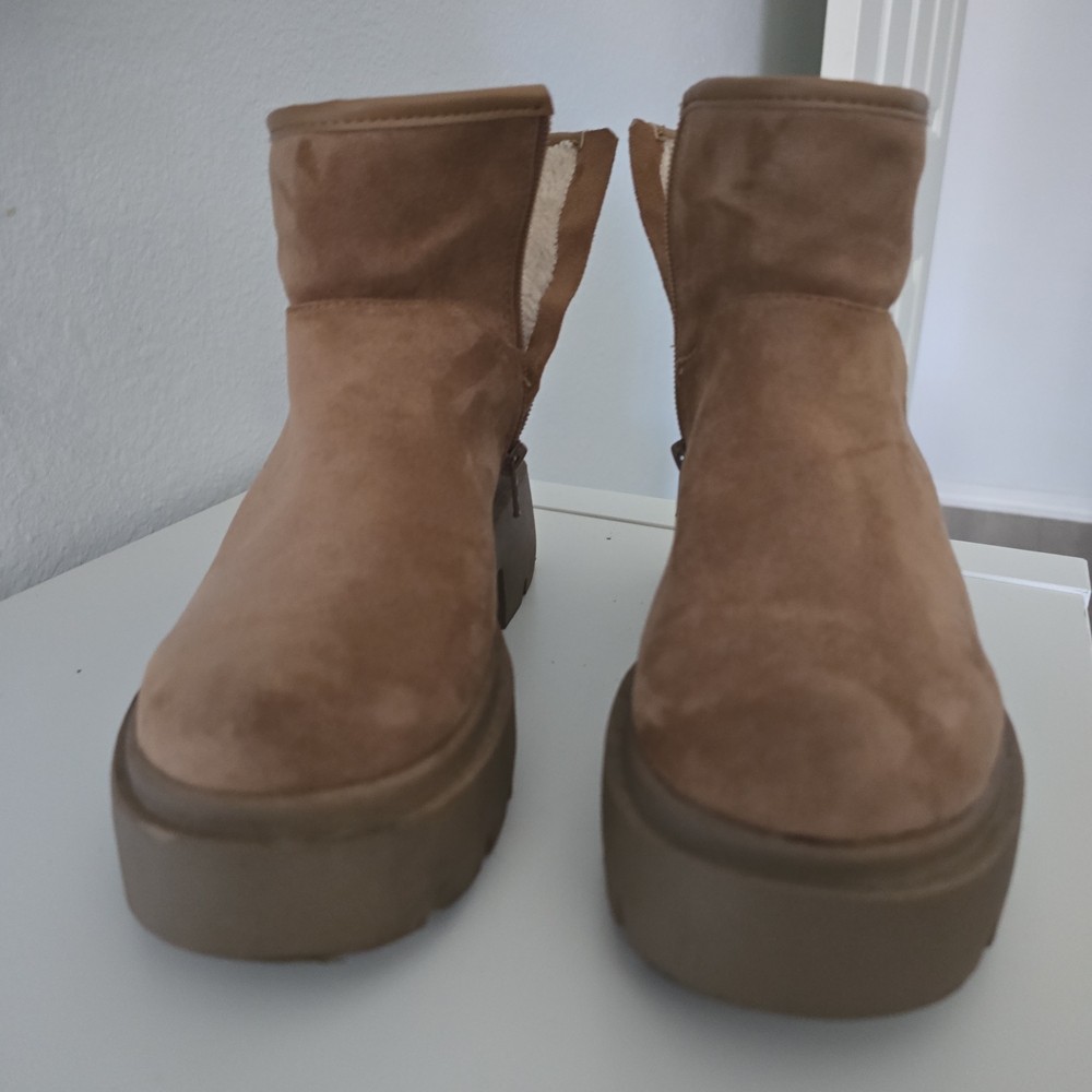 No Boundaries Brown Ankle Booties